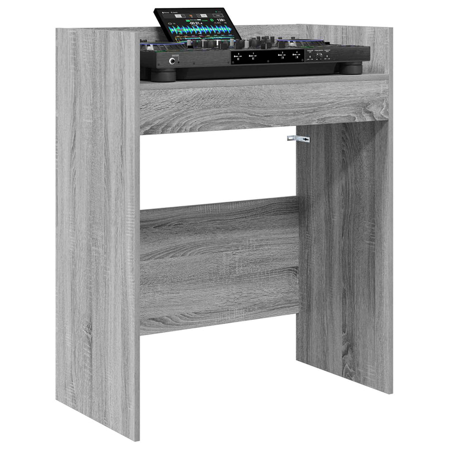 DJ Tafel Grijs Sonoma 82 x 45 x 102 cm Bewerkt hout