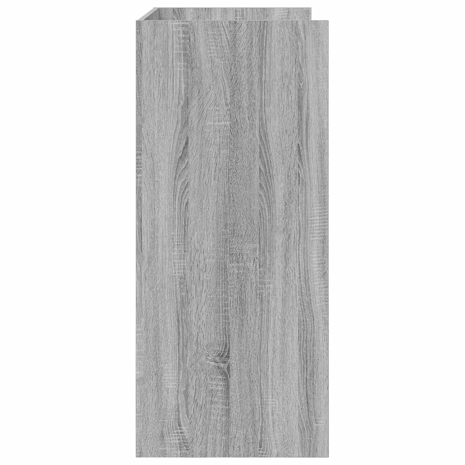 DJ Tafel Grijs Sonoma 82 x 45 x 102 cm Bewerkt hout