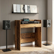 DJ tafel 82x45x102 cm oud hout bewerkt hout