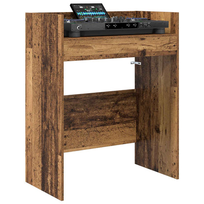 DJ Tafel Oud hout 82 x 45 x 102 cm Bewerkt hout