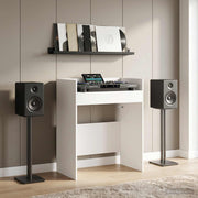 DJ Tafel wit 62x45x102 cm bewerkt hout