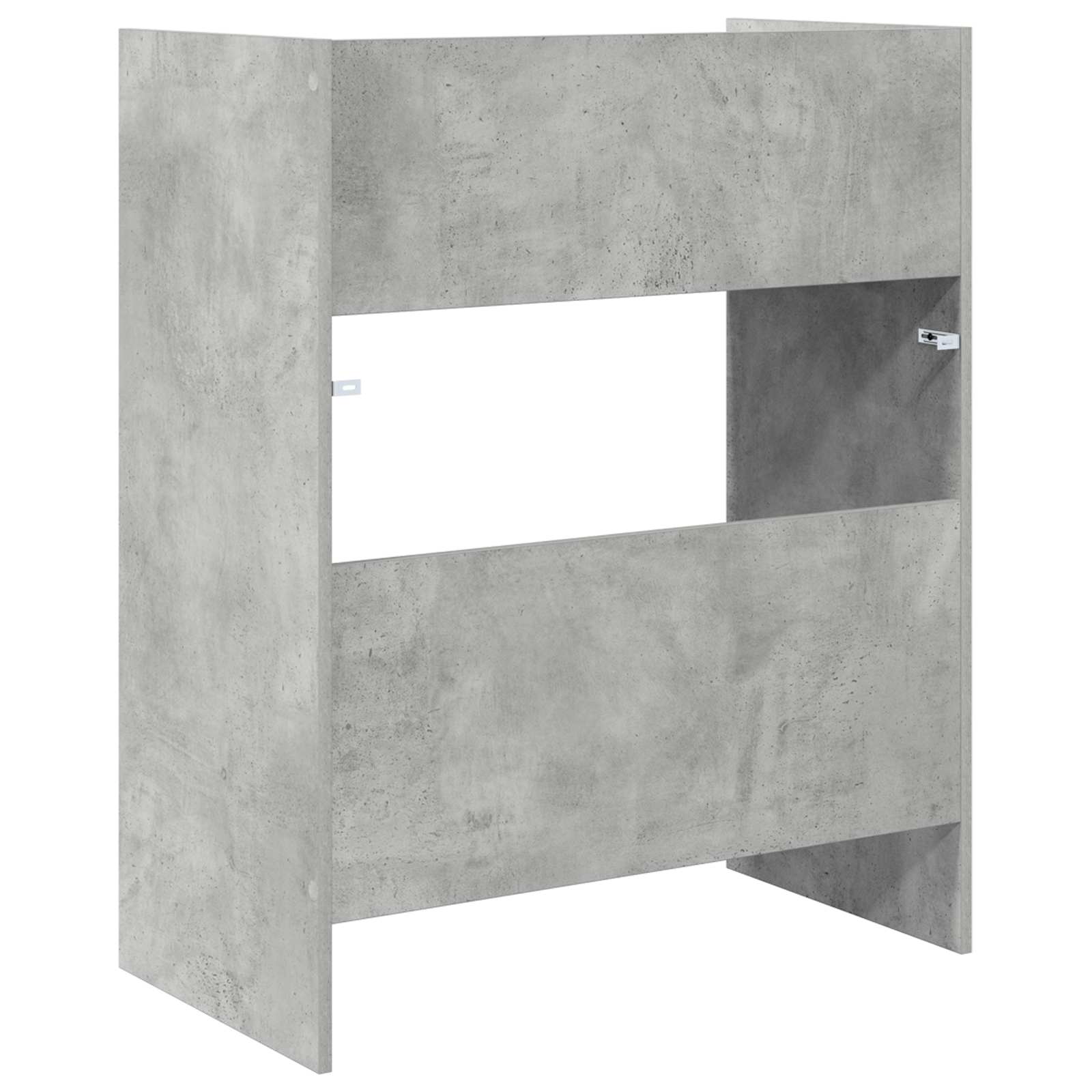 DJ Tafel Betongrijs 62 x 45 x 102 cm Bewerkt hout