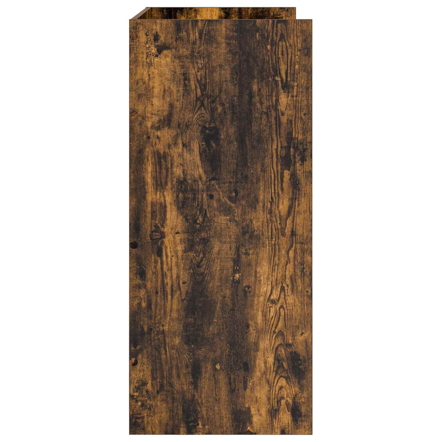 DJ Tafel Gerookt eiken 62 x 45 x 102 cm Bewerkt hout