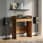 DJ tafel 62x45x102 cm oud hout bewerkt hout