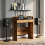 DJ tafel 62x45x102 cm oud hout bewerkt hout