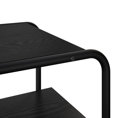 Consoletafel Zwart eiken 60 x 42,5 x 70 cm Bewerkt hout