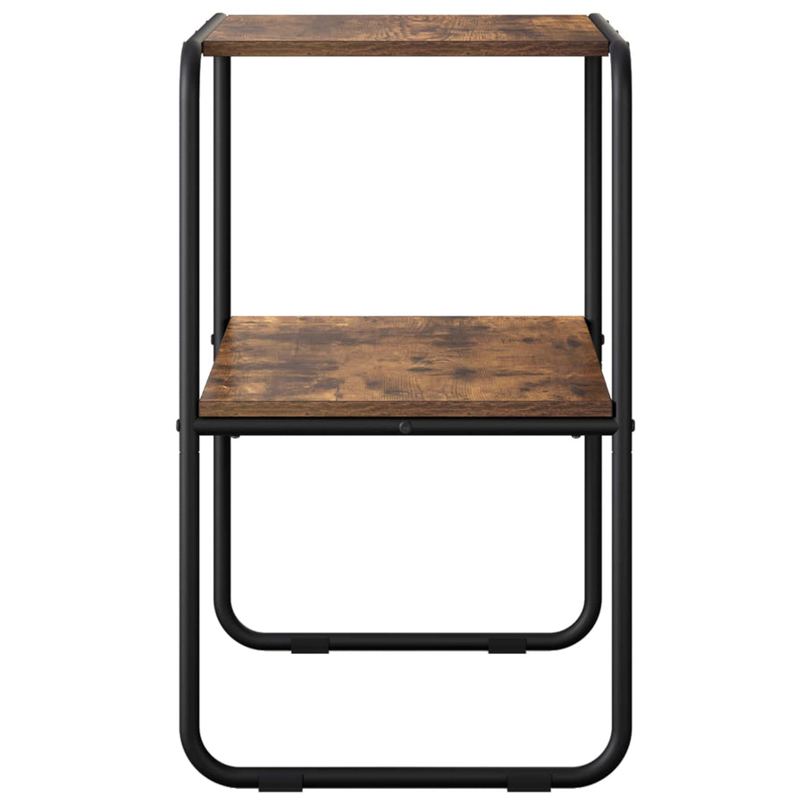 Wandtafel Gerookt eiken 60 x 42,5 x 70 cm Bewerkt hout