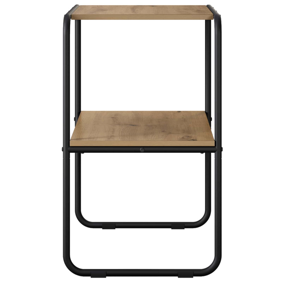 Wandtafel Artisanaal eiken 60 x 42,5 x 70 cm Bewerkt hout