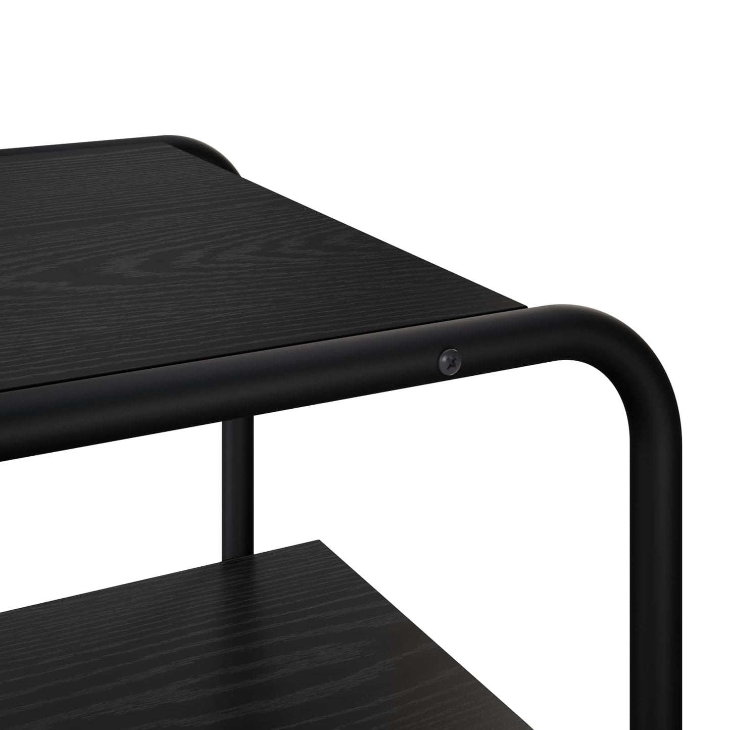 Wandtafel Zwart eiken 80 x 42,5 x 70 cm Bewerkt hout