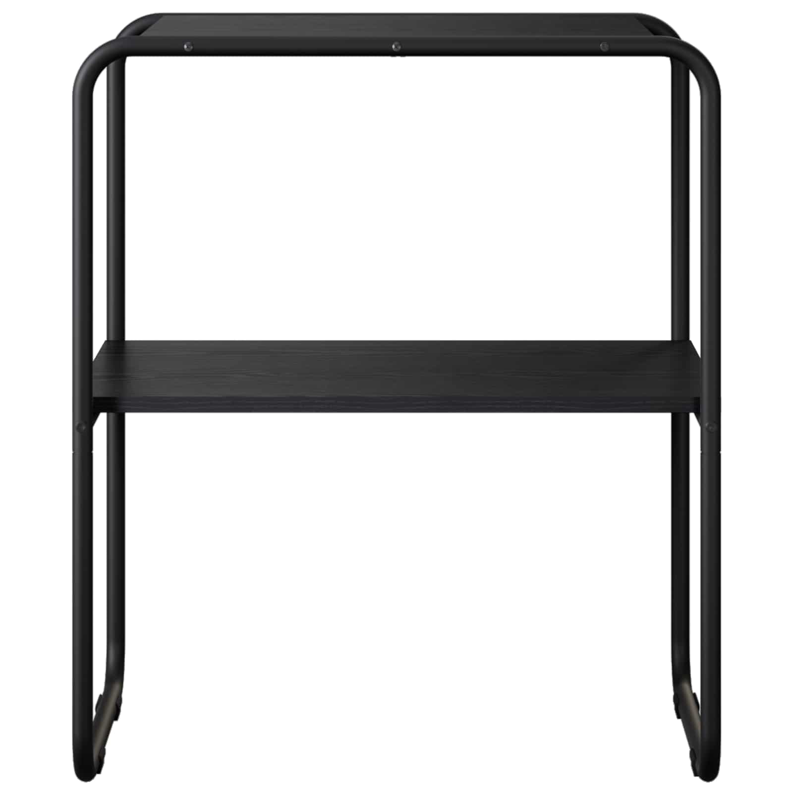 Wandtafel Zwart eiken 80 x 42,5 x 70 cm Bewerkt hout