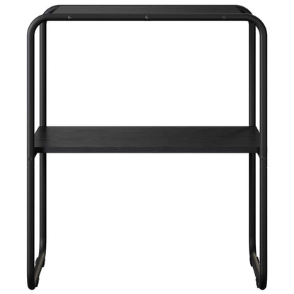 Wandtafel Zwart eiken 80 x 42,5 x 70 cm Bewerkt hout