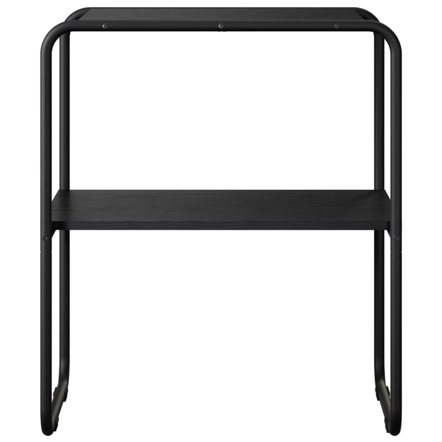 Wandtafel Zwart eiken 80 x 42,5 x 70 cm Bewerkt hout