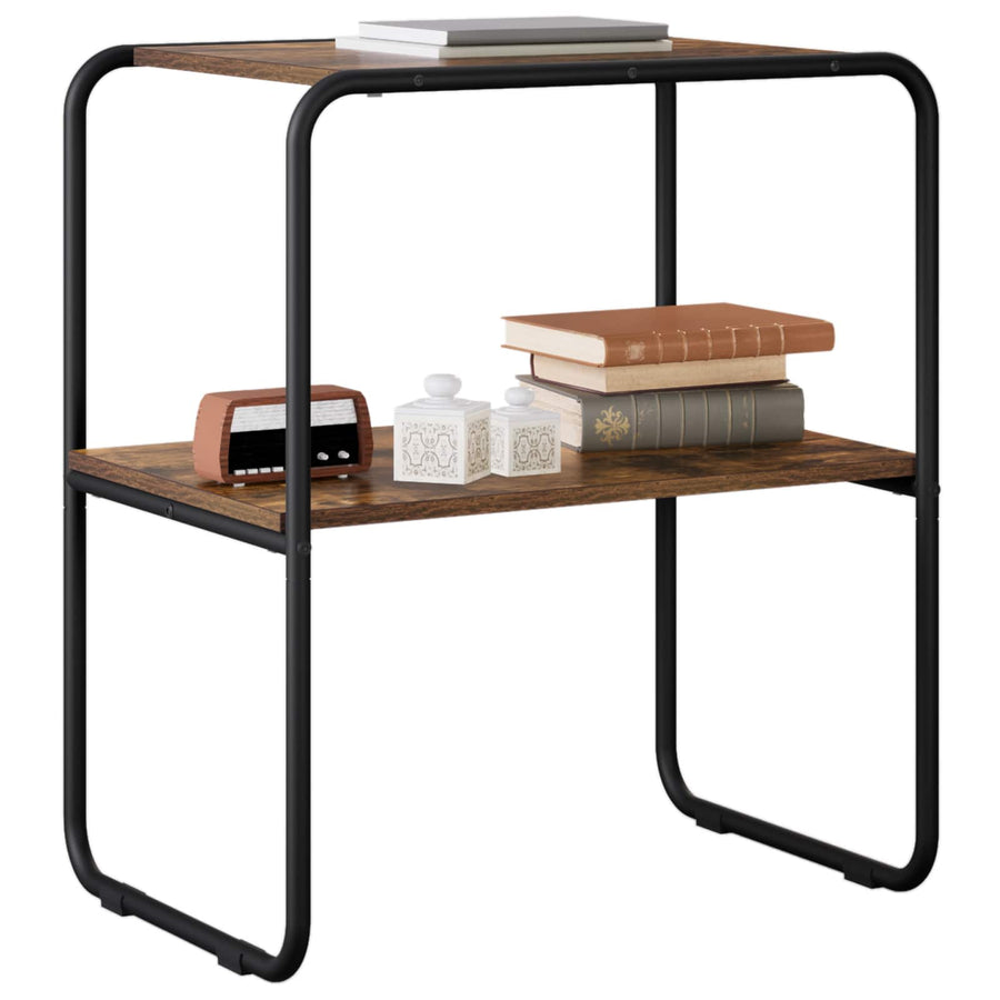 Wandtafel Gerookt eiken 80 x 42,5 x 70 cm Bewerkt hout