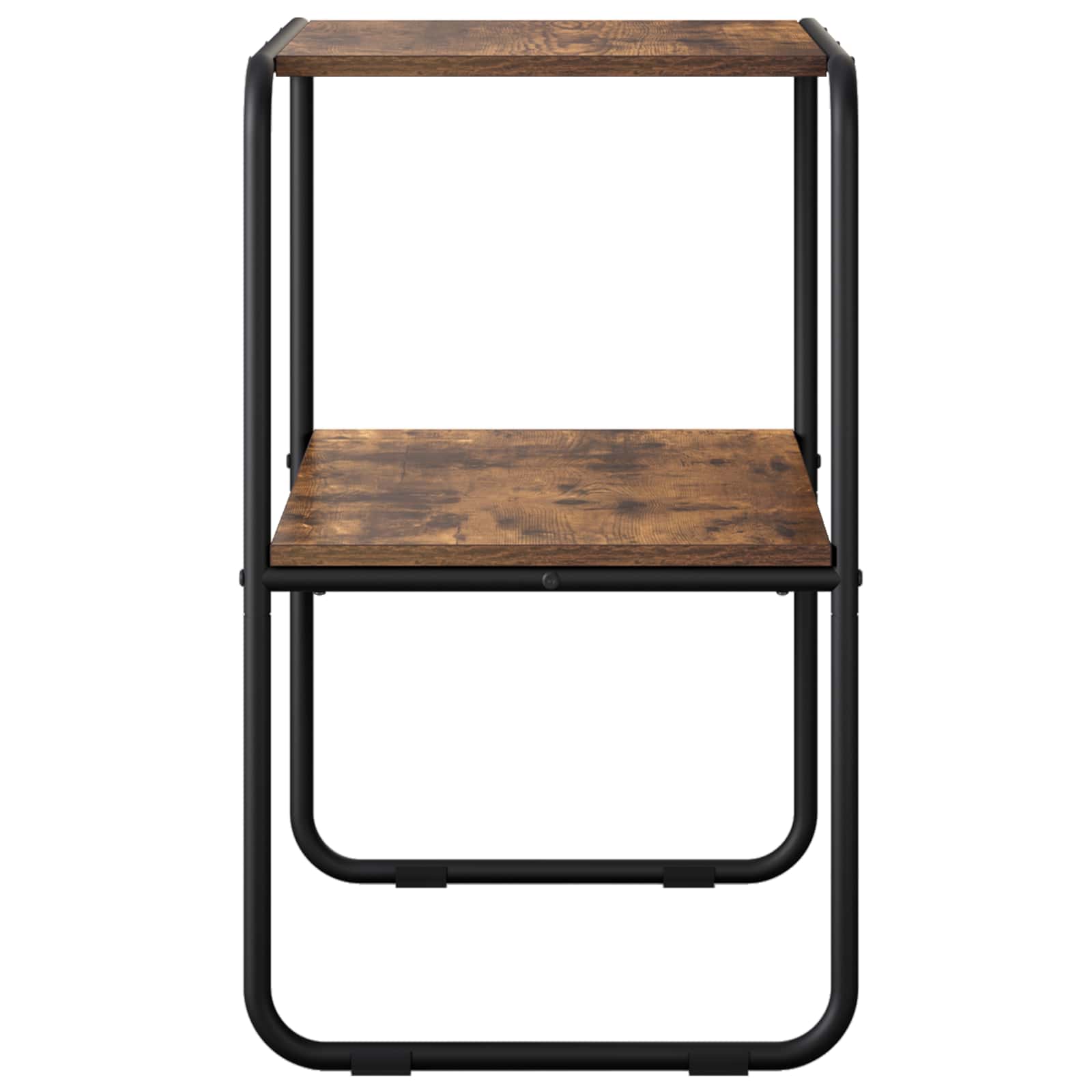 Wandtafel Gerookt eiken 80 x 42,5 x 70 cm Bewerkt hout