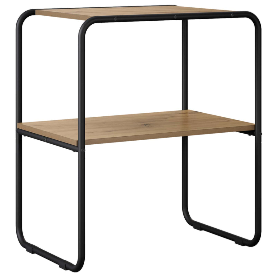 Wandtafel Artisanaal eiken 80 x 42,5 x 70 cm Bewerkt hout