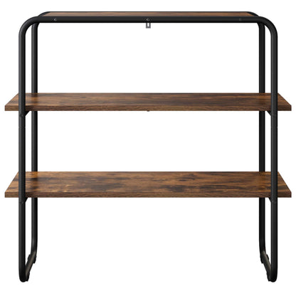 Consoletafel Gerookt eiken 80 x 41 x 75 cm Bewerkt hout