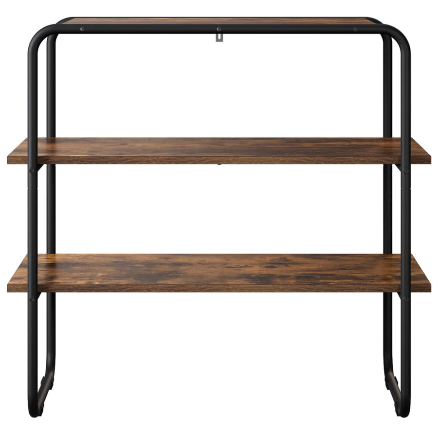 Consoletafel Gerookt eiken 100 x 41 x 75 cm Bewerkt hout