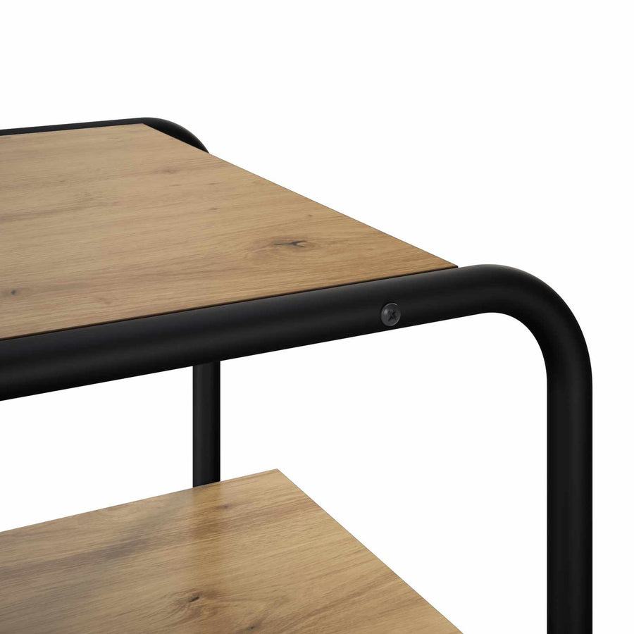 Consoletafel Artisanaal eiken 100 x 41 x 75 cm Bewerkt hout