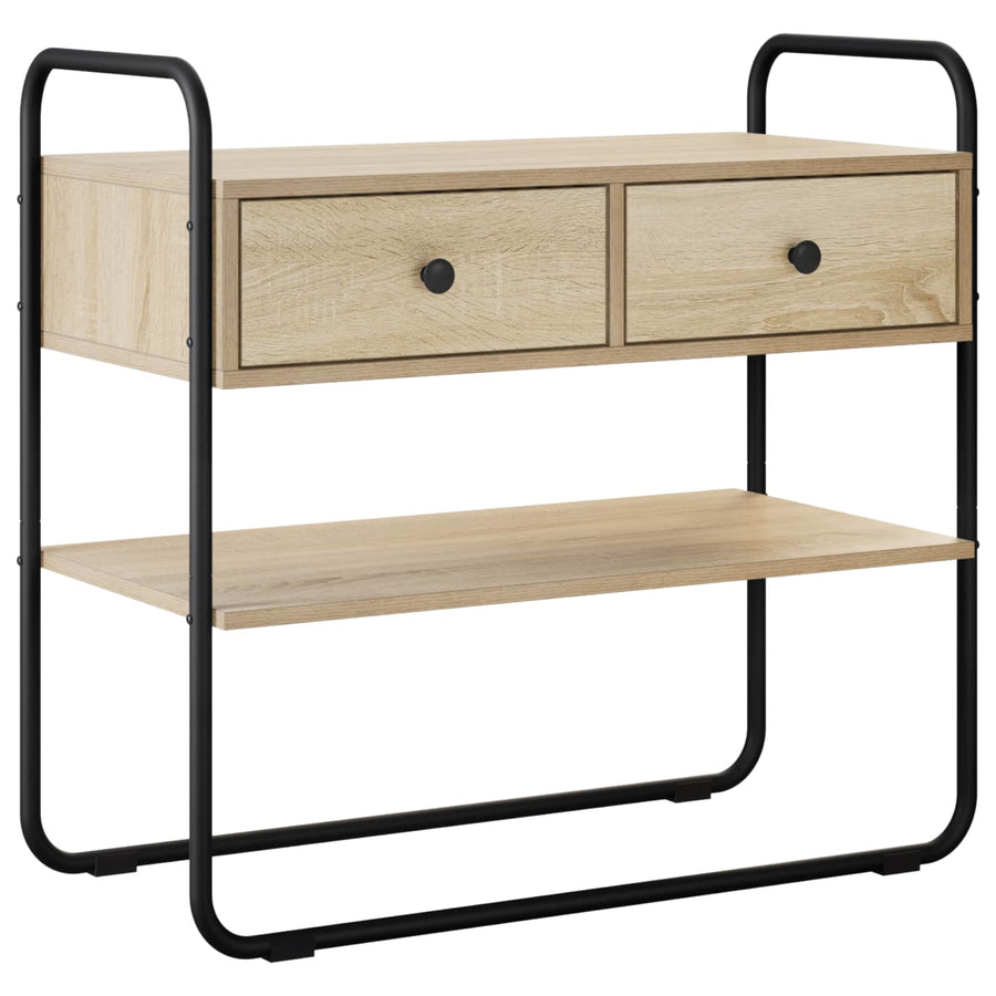 Consoletafel Sonoma Eiken 80 x 40 x 75 cm Bewerkt hout