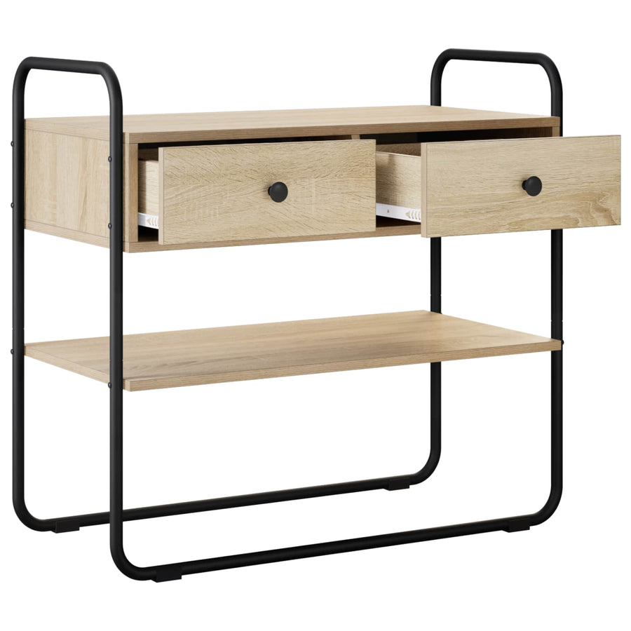 Consoletafel Sonoma Eiken 100 x 40 x 75 cm Bewerkt hout