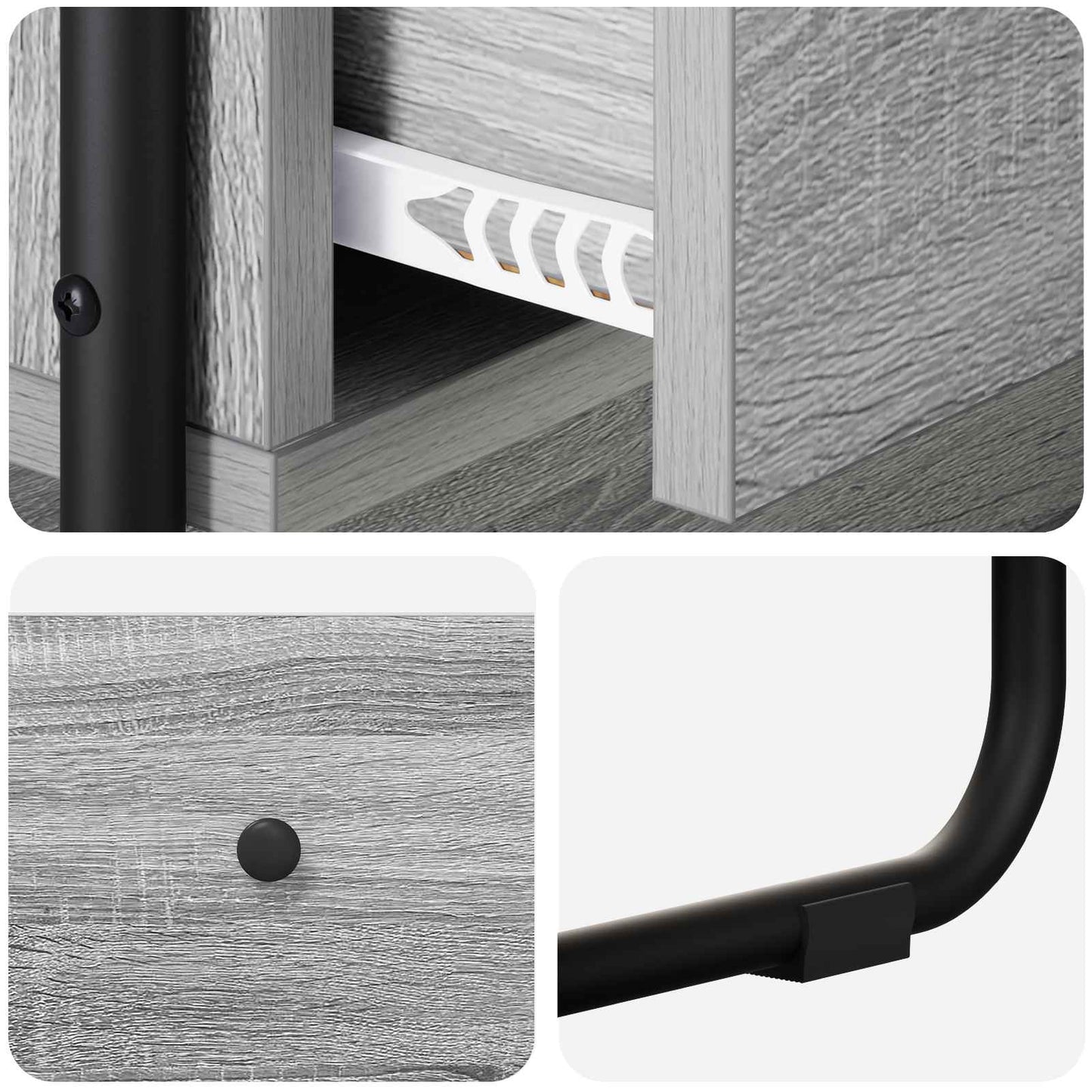 Consoletafel Grijs Sonoma 100 x 40 x 75 cm Bewerkt hout