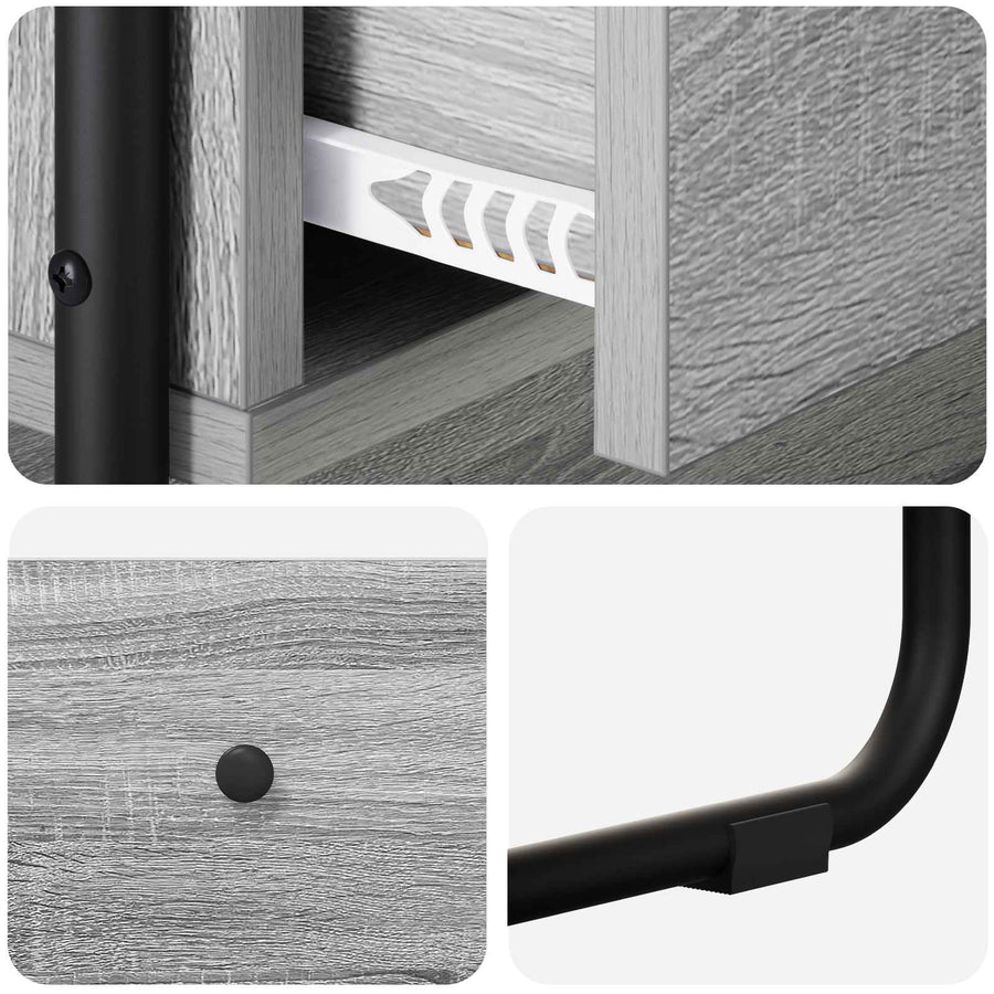 Consoletafel Grijs Sonoma 100 x 40 x 75 cm Bewerkt hout