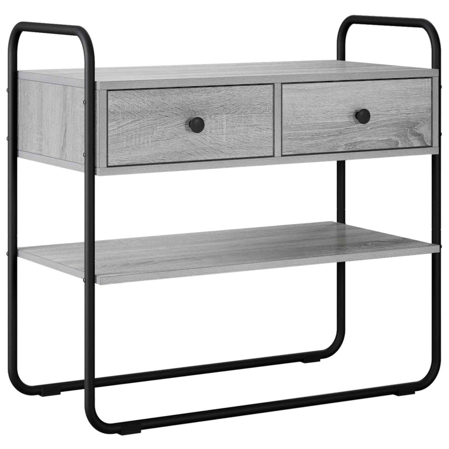 Consoletafel Grijs Sonoma 100 x 40 x 75 cm Bewerkt hout