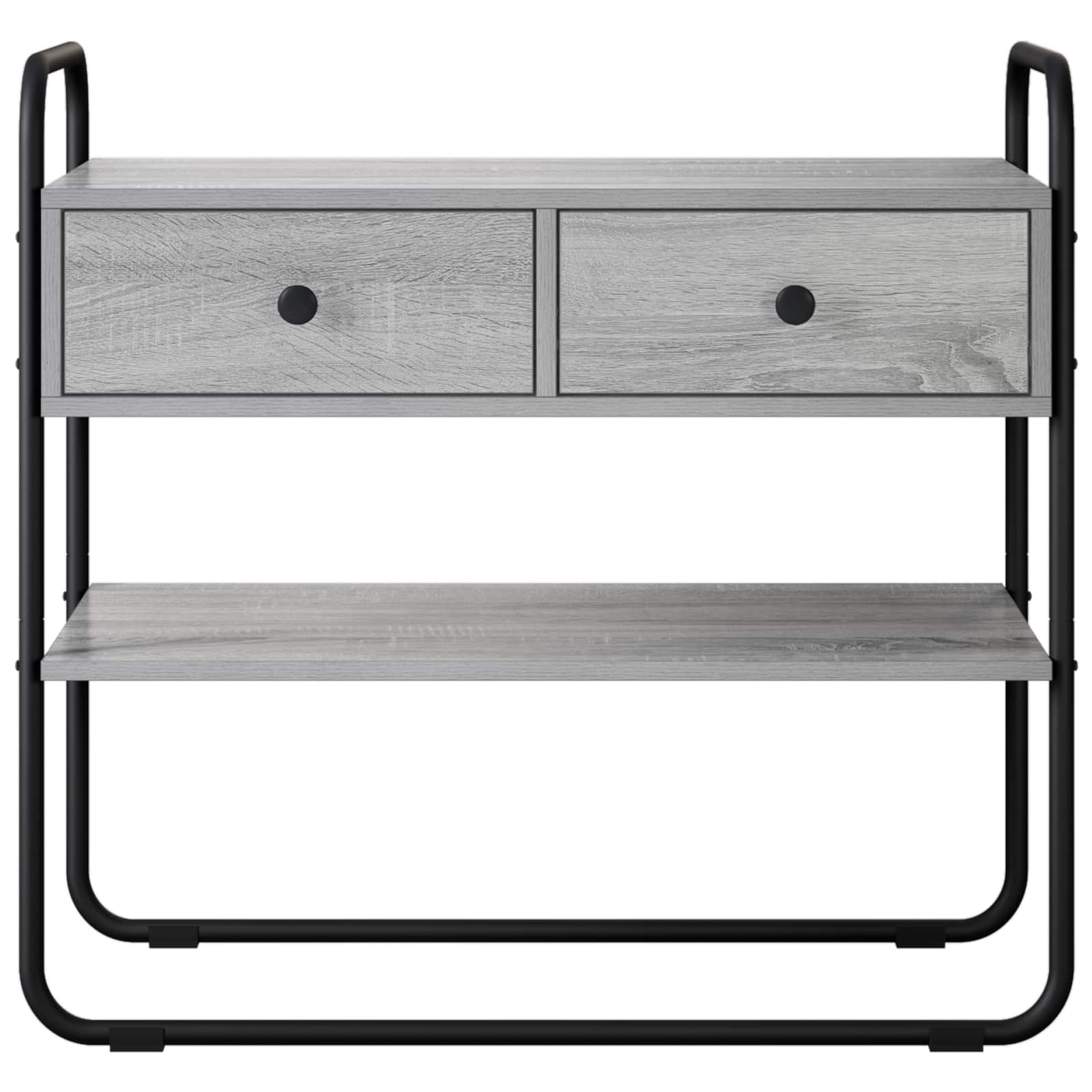 Consoletafel Grijs Sonoma 100 x 40 x 75 cm Bewerkt hout