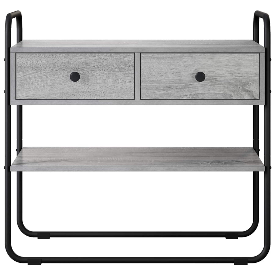 Consoletafel Grijs Sonoma 100 x 40 x 75 cm Bewerkt hout