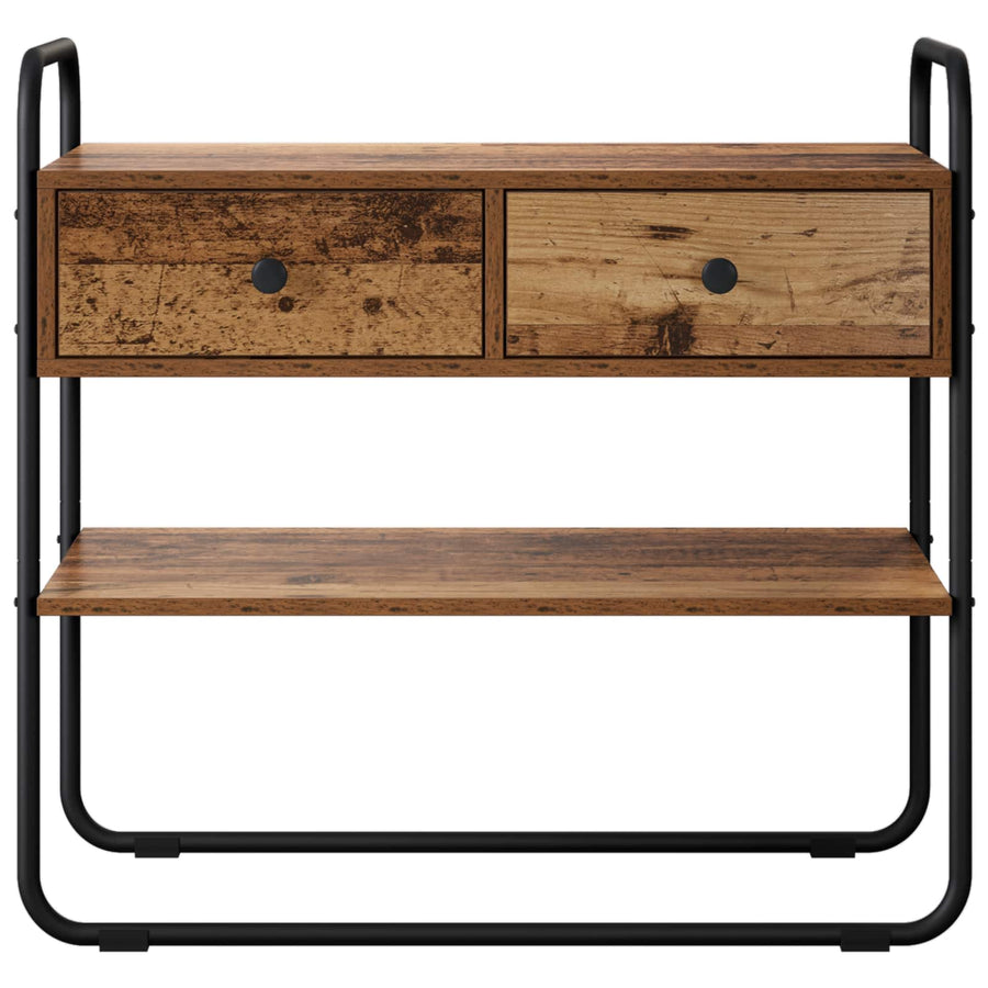 Consoletafel Oud hout 100 x 40 x 75 cm Bewerkt hout
