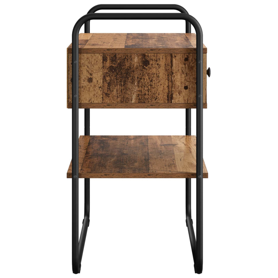 Consoletafel Oud hout 100 x 40 x 75 cm Bewerkt hout