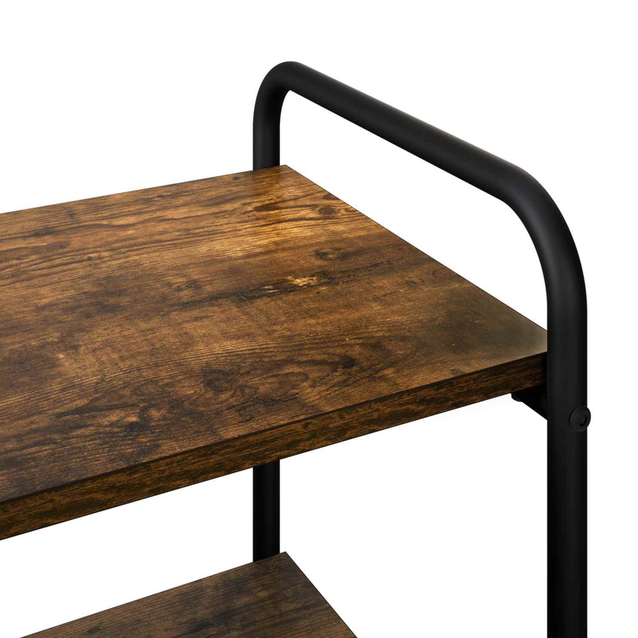 Consoletafel Gerookt eiken 80 x 35 x 75 cm Bewerkt hout