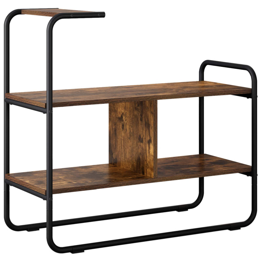 Consoletafel Gerookt eiken 80 x 35 x 75 cm Bewerkt hout