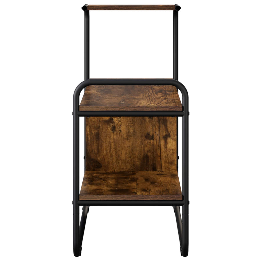 Consoletafel Gerookt eiken 80 x 35 x 75 cm Bewerkt hout