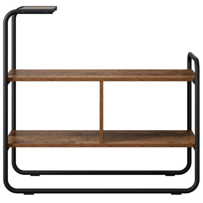 Consoletafel Oud hout 80 x 35 x 75 cm Bewerkt hout
