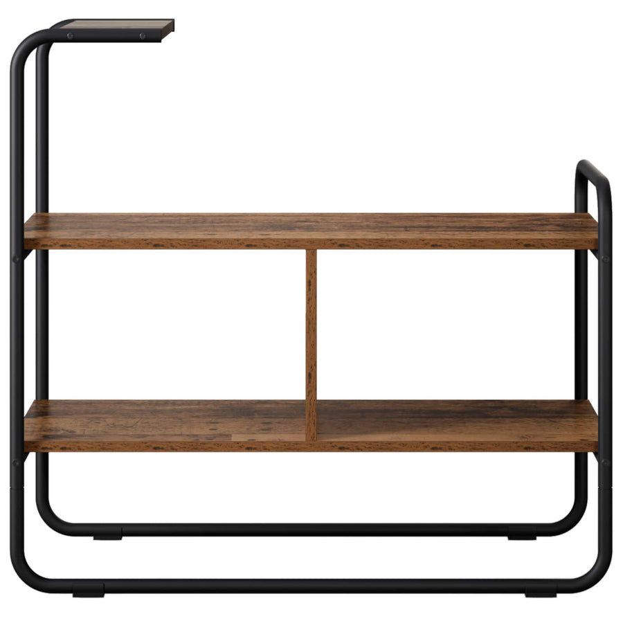 Consoletafel Oud hout 80 x 35 x 75 cm Bewerkt hout