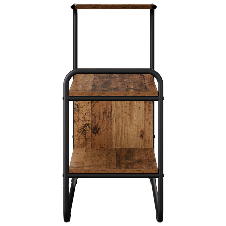 Consoletafel Oud hout 80 x 35 x 75 cm Bewerkt hout