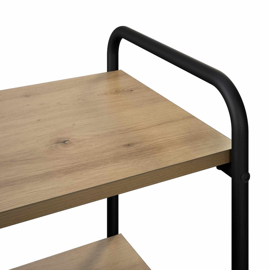 Consoletafel Artisanaal eiken 80 x 35 x 75 cm Bewerkt hout