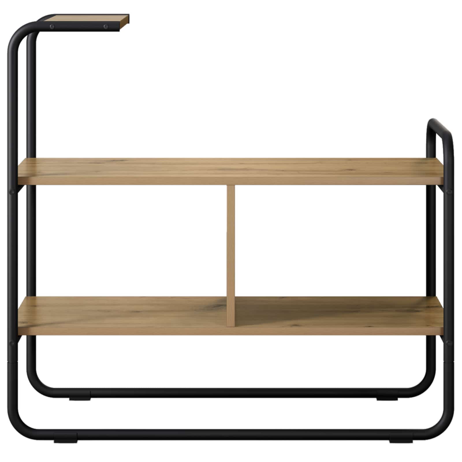 Consoletafel Artisanaal eiken 80 x 35 x 75 cm Bewerkt hout