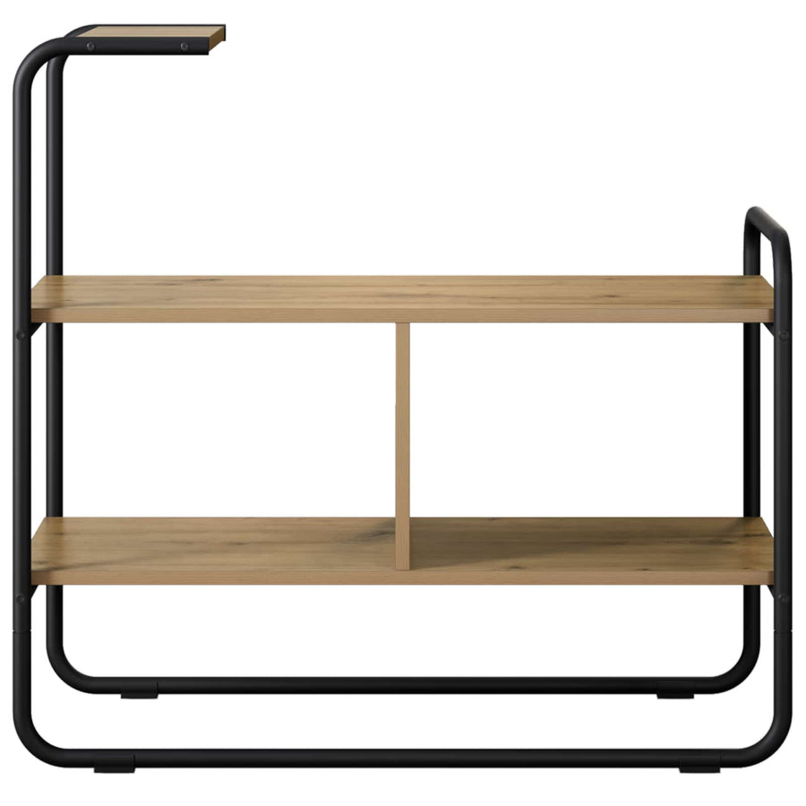 Consoletafel Artisanaal eiken 80 x 35 x 75 cm Bewerkt hout