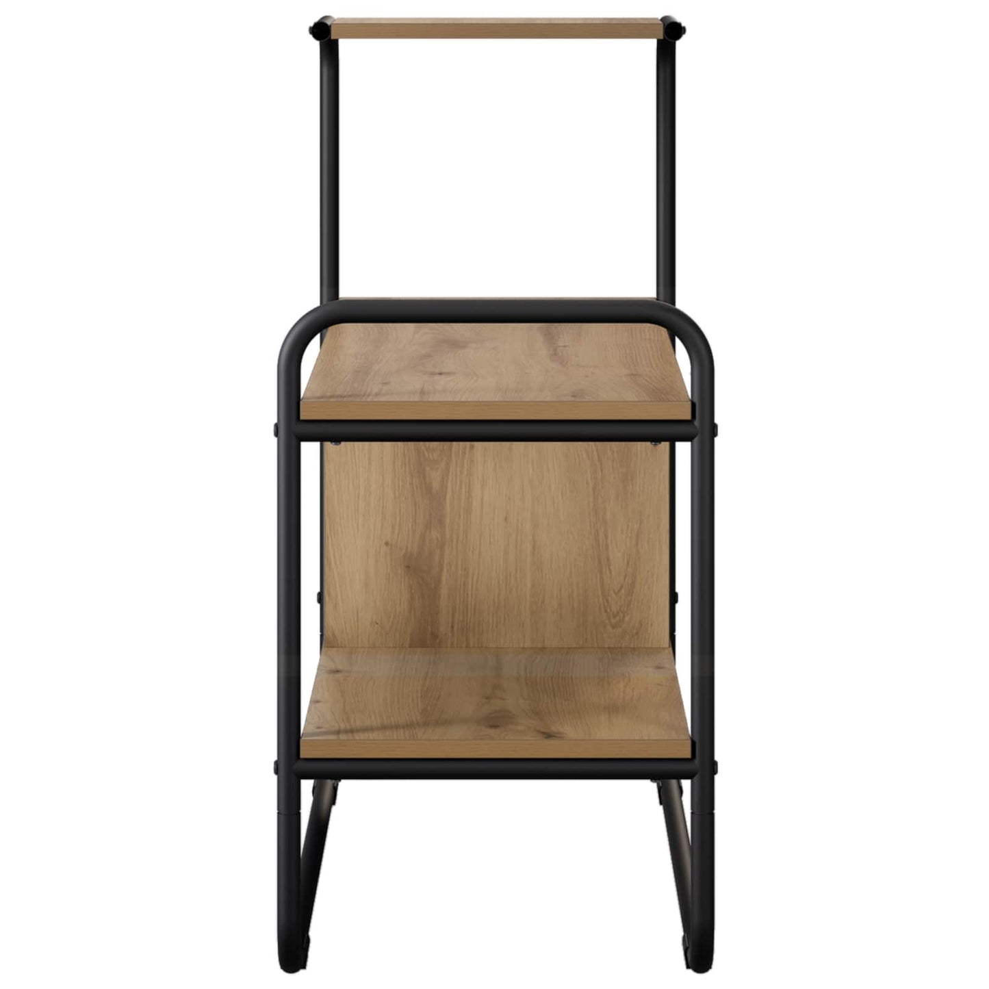 Consoletafel Artisanaal eiken 80 x 35 x 75 cm Bewerkt hout