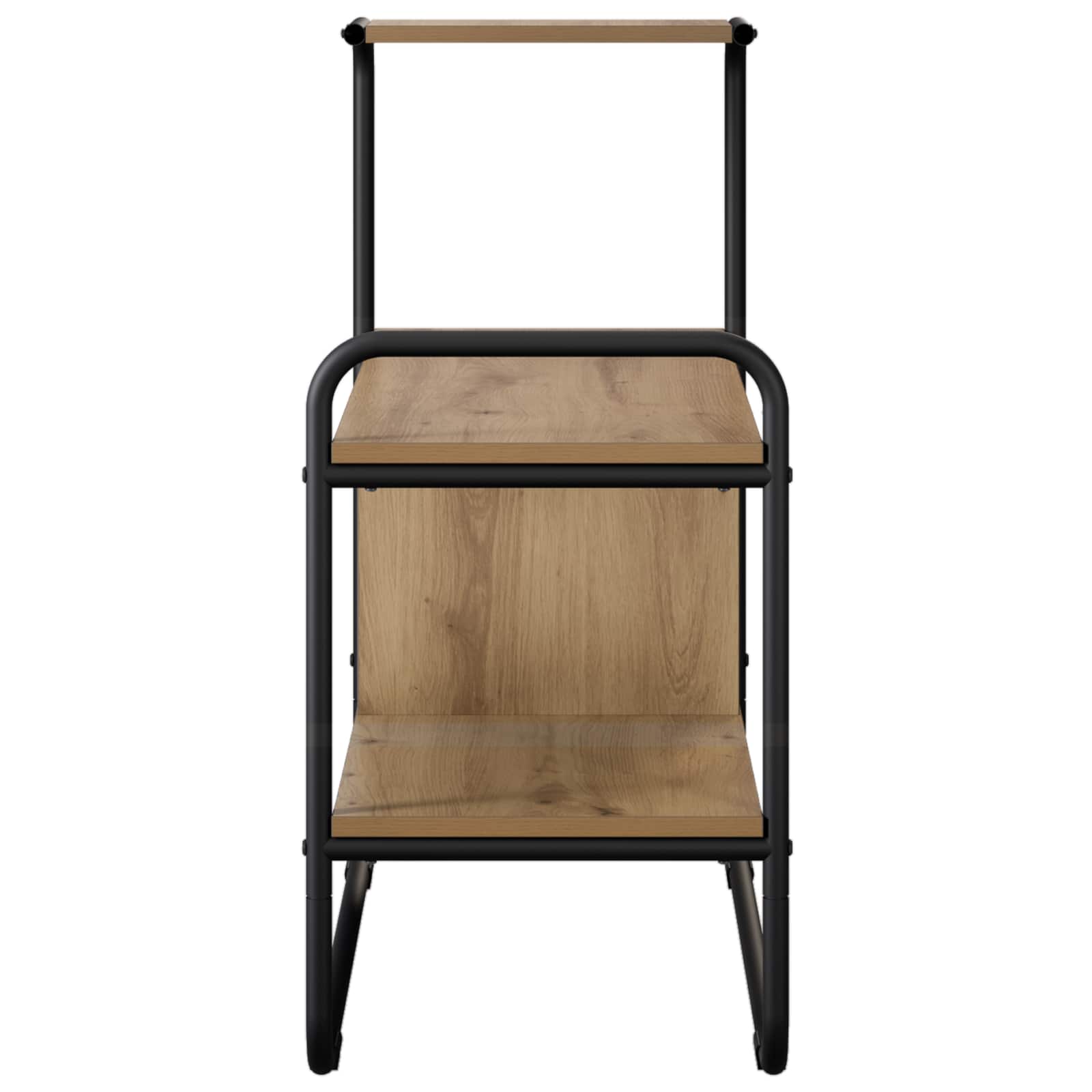 Consoletafel Artisanaal eiken 80 x 35 x 75 cm Bewerkt hout