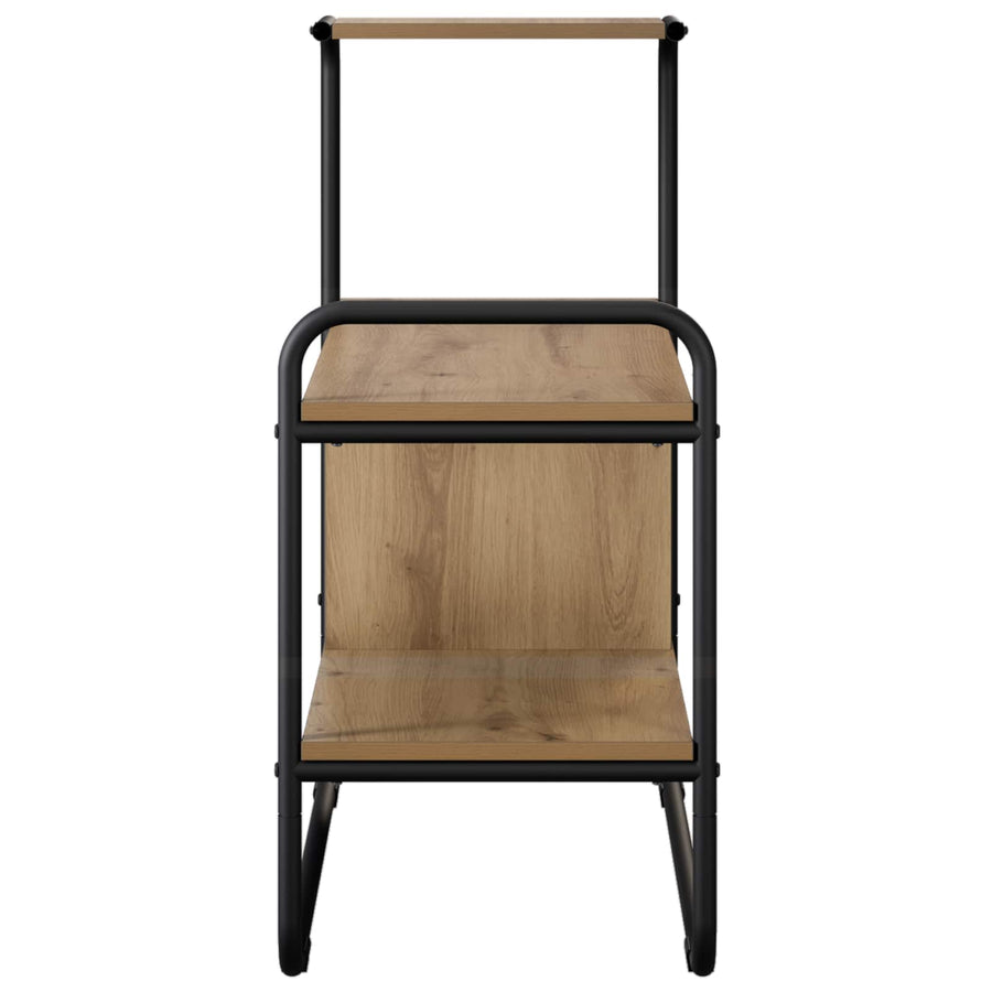 Consoletafel Artisanaal eiken 80 x 35 x 75 cm Bewerkt hout