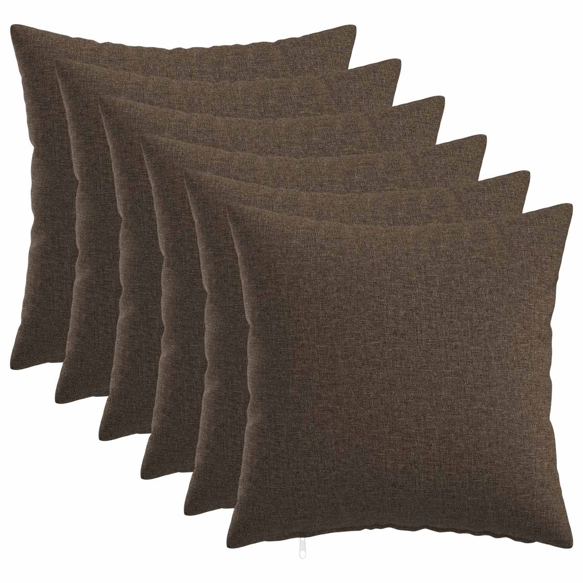 Kussensloop 6 st HEERLEN Taupe 30 x 30 cm Stof