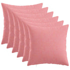 Kussensloop 6 st roze 30x30 cm polyester