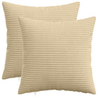 Kussensloop 30x30 cm corduroy grijs groen (2 stuks)