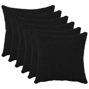 Kussensloop 30x30 cm bouclé zwart (6 stuks)