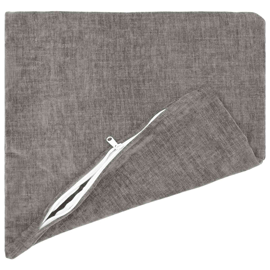 Kussensloop 6 st HEERLEN Donkergrijs 30 x 30 cm Chenille Stof