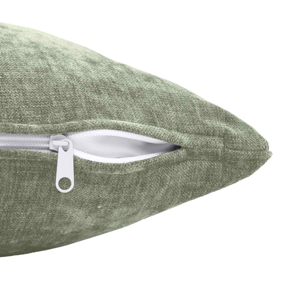 Kussensloop 6 st HEERLEN Groen 30 x 30 cm Chenille Stof