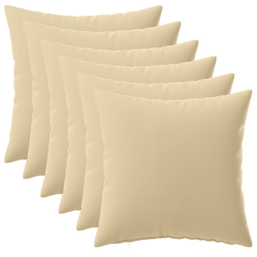 Kussensloop 6 pcs HEERLEN Beige 30 x 30 cm Polyester